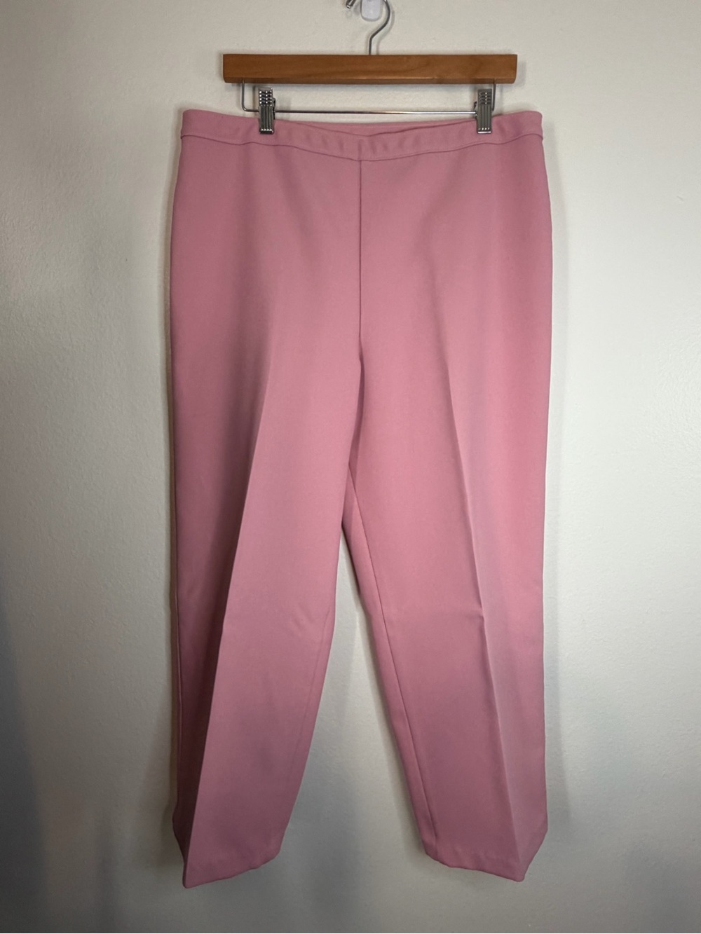 Vintage Levi's Bend Over Pants Women's Size 14P Pink Pull-On Trousers Polyester